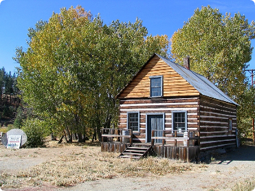 An old cabin house