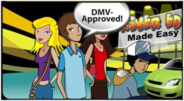 a comic of four people with a speech bubble that reads DMV Approved